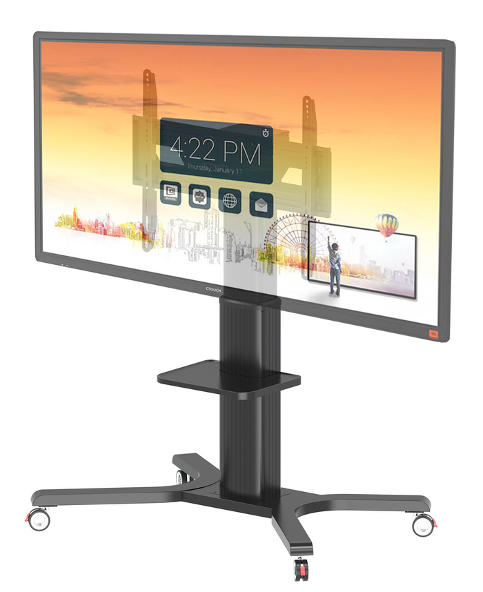Flat Panel Motorised Trolley for 50” to 98” Displays